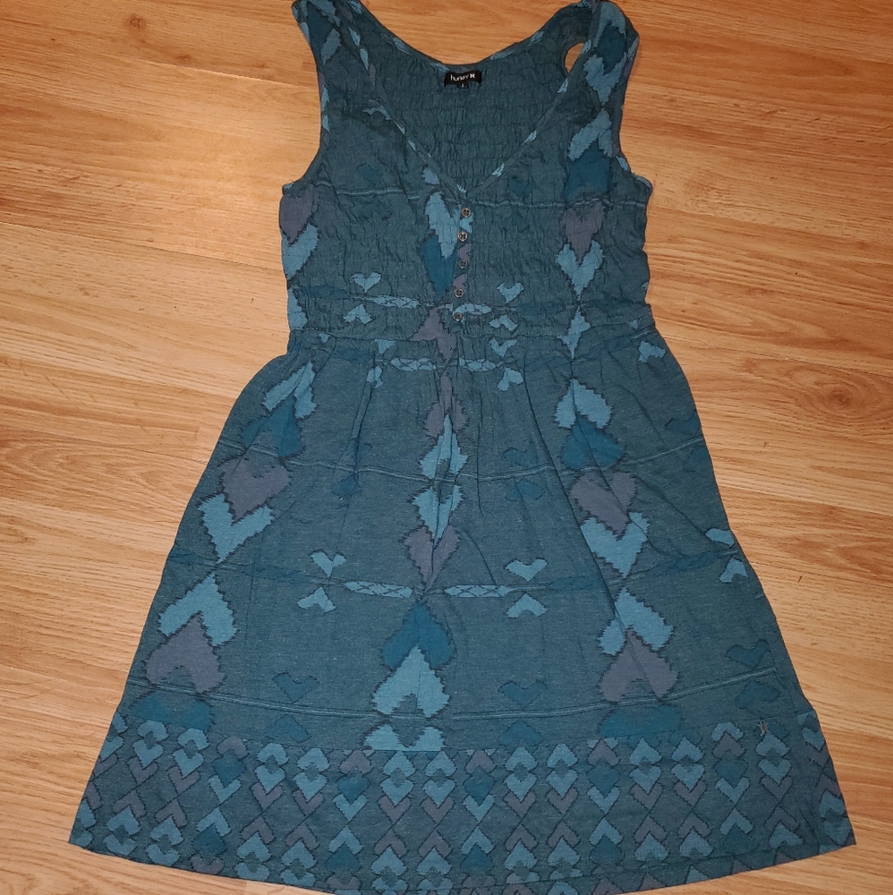 Blue hurley skater dress